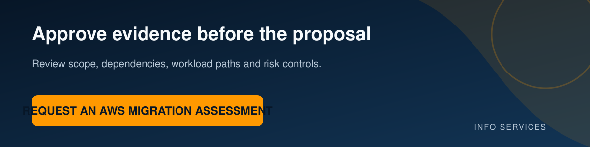 Request an AWS migration assessment before approving the migration proposal